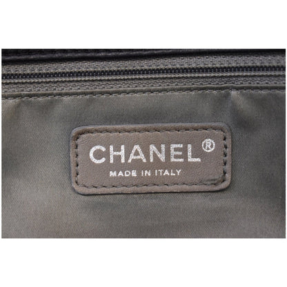CHANEL Brooklyn Patchwork Flap Patent Leather Shoulder Bag Black