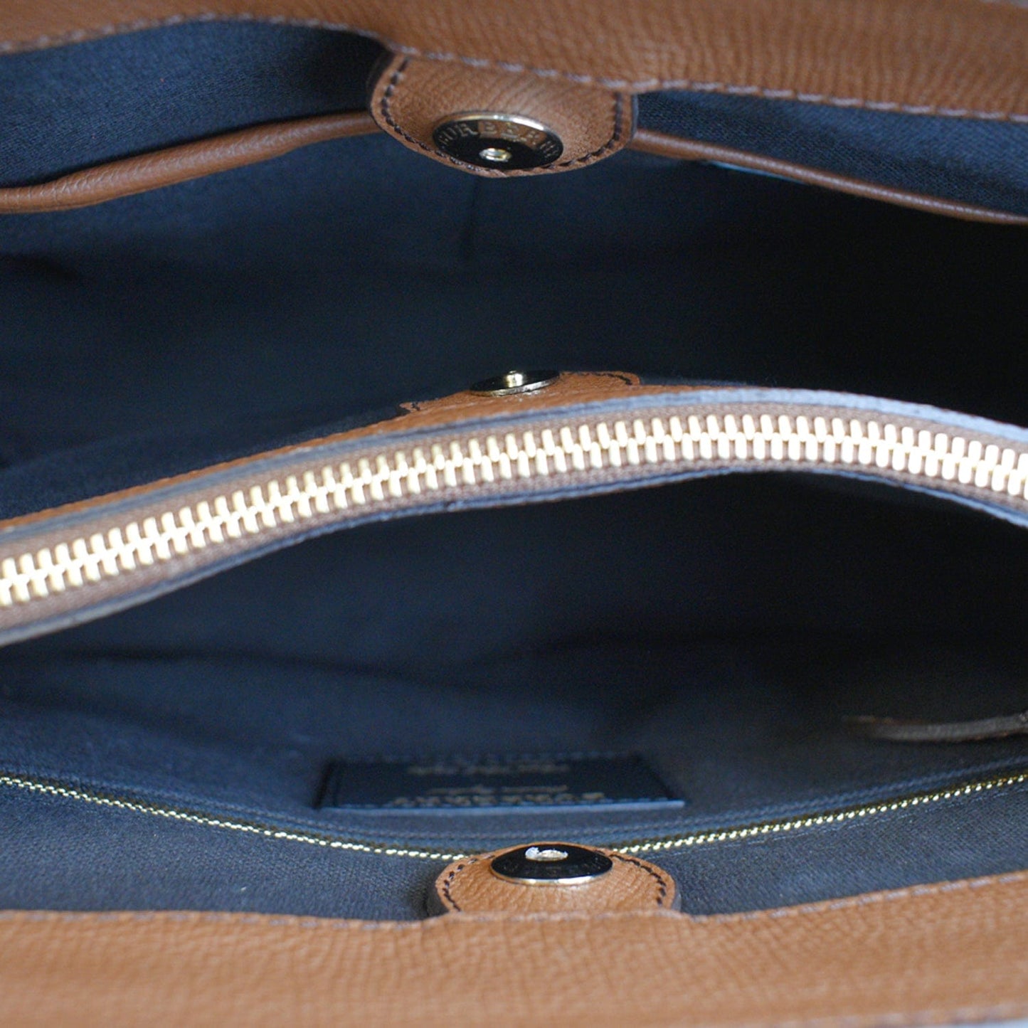 BURBERRY Banner Medium House Check Tote Bag Tan