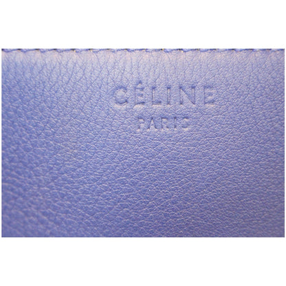 CELINE Phantom Luggage Medium Leather Tote Bag Blue