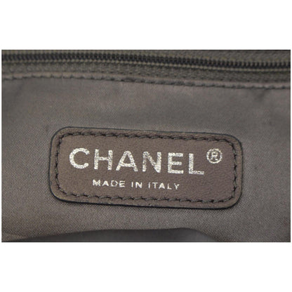 CHANEL Quilted Pattern Jumbo Single Flap Bag Black