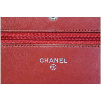 CHANEL Wallet on Chain Quilted Leather Shoulder Crossbody Bag