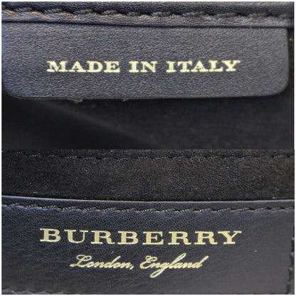 BURBERRY The Medium Buckle Suede and Snakeskin Tote Shoulder Bag Black - 20% OFF
