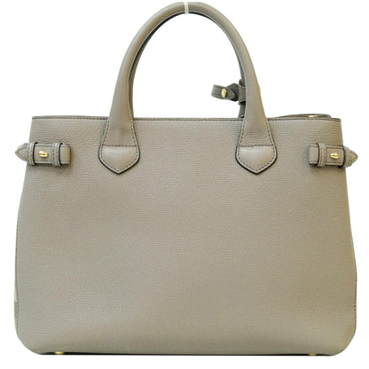 BURBERRY House Check Medium Banner Tote Bag Taupe
