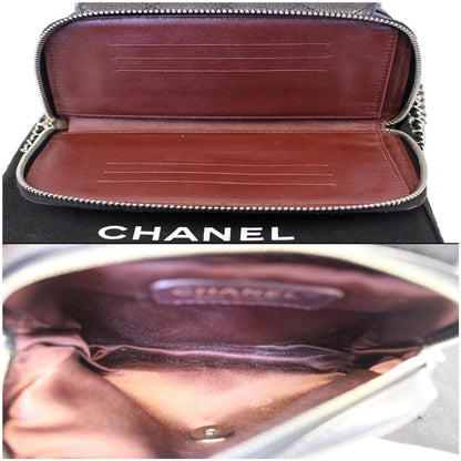 CHANEL Classic Mini Flap Quilted Lambskin Crossbody Bag Black