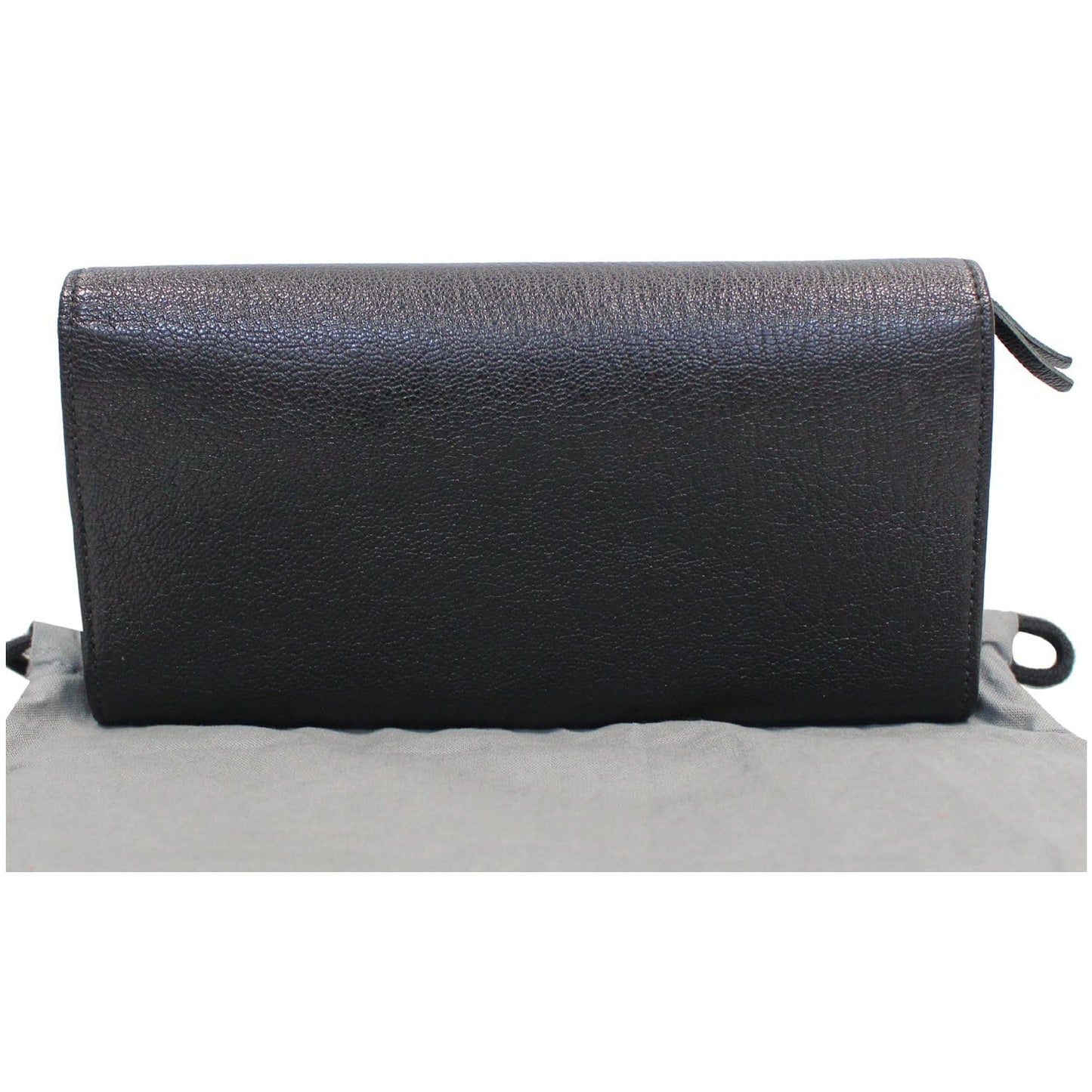 BALENCIAGA Classic Metallic Edge Continental Zip Around Wallet Black - 25% OFF