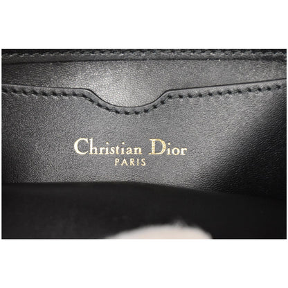 CHRISTIAN DIOR Bee Leather Pouch Clutch Bag Black - 20% OFF
