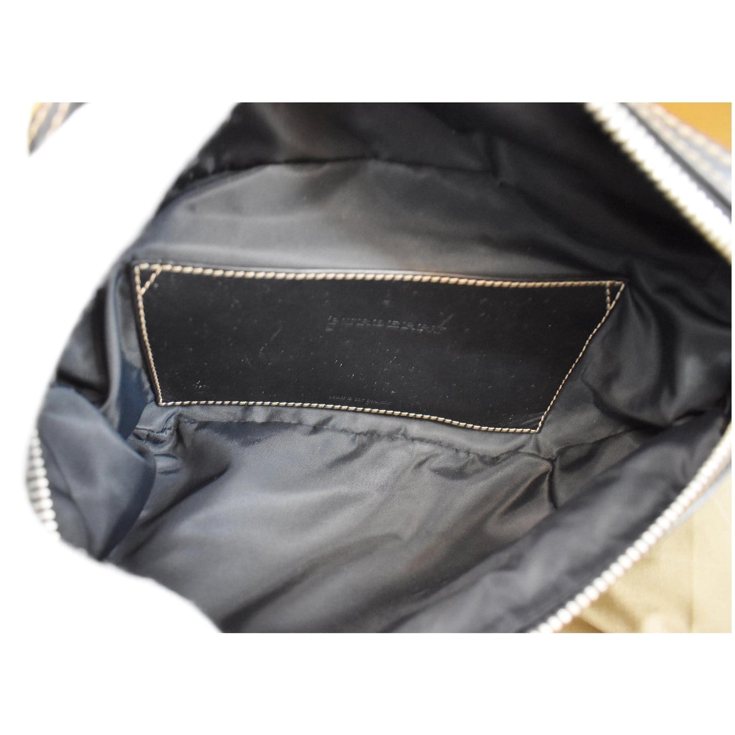 BURBERRY Vintage Check Canvas Medium Bum Bag Beige
