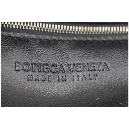 BOTTEGA VENETA Cassette Maxi Lambskin Crossbody Bag Black