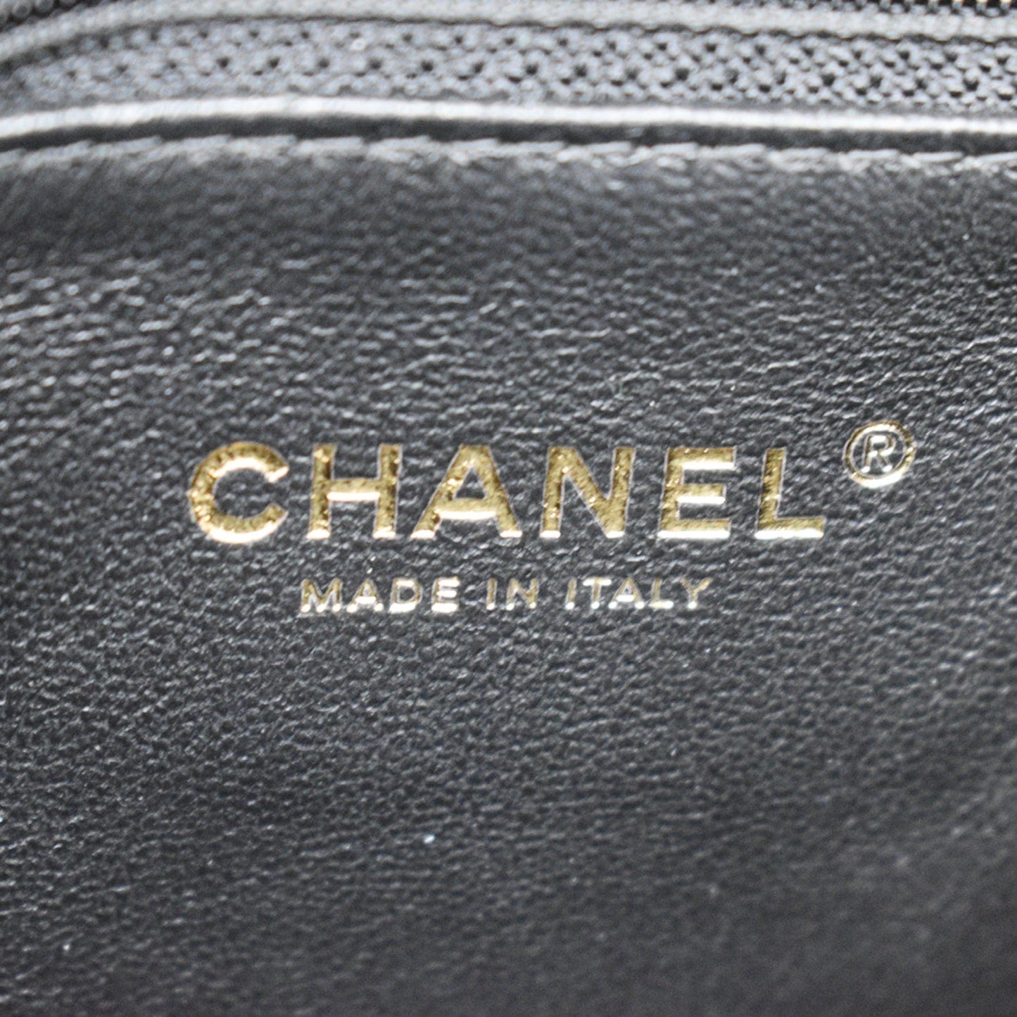 CHANEL Coco Mini Top Lizard Handle Caviar Leather Shoulder Bag Black