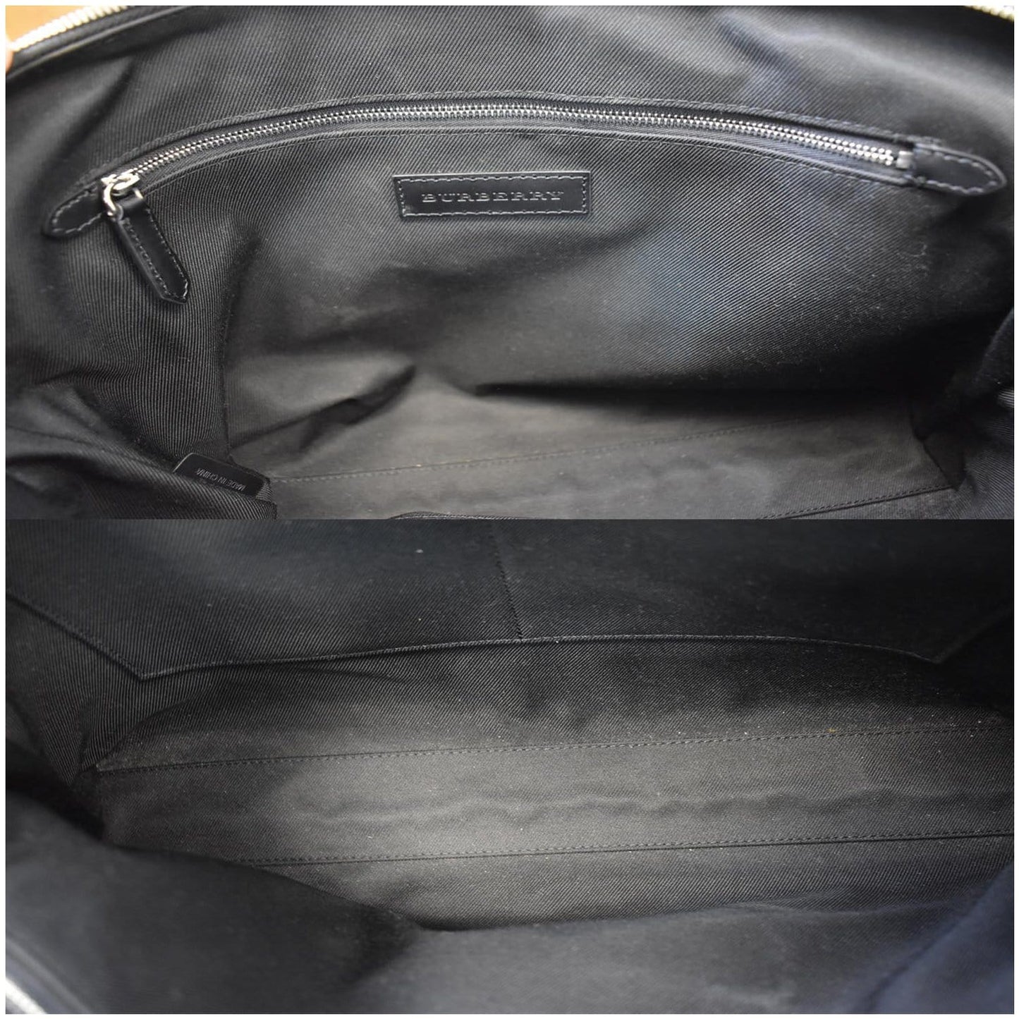 BURBERRY Hambleton London Check Briefcase Messenger Bag Blue