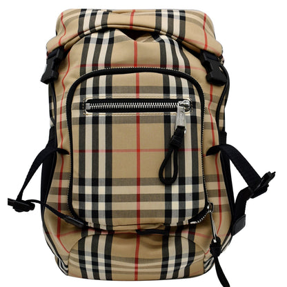 BURBERRY Vintage Leo Check Nylon Belt Pack Beige