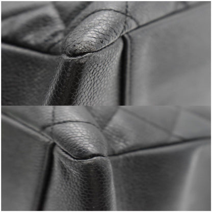 CHANEL Grand Shopping GST Caviar Leather Tote Bag Black
