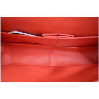 CHANEL 2.55 Reissue Double Flap Chevron Leather Shoulder Bag Red