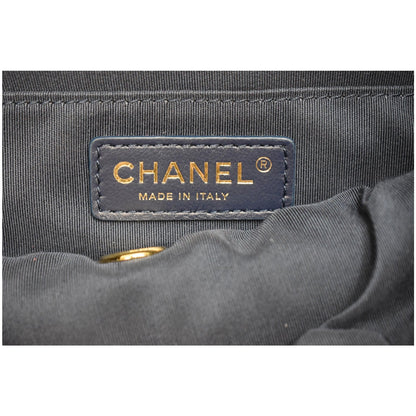 CHANEL Small Urban Spirit Quilted Lambskin Backpack Bag Navy
