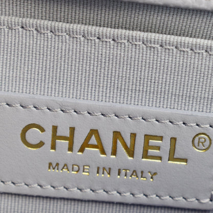 CHANEL CC Boy Small Caviar Leather Shoulder Bag Lavender