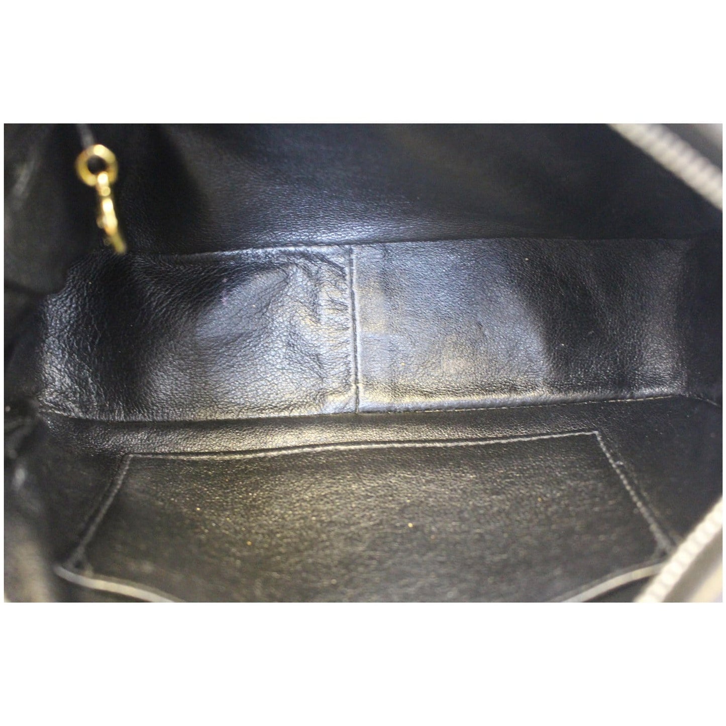 CHANEL Camera Tassel Lambskin Leather Shoulder Bag Black