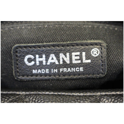 CHANEL Camera Case Quilted Caviar Leather Medium Flap Shoulder Bag