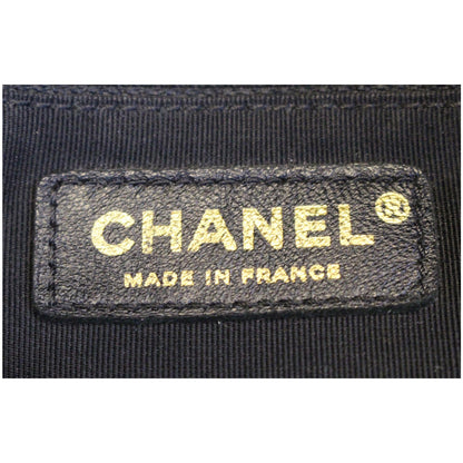 CHANEL Large Shopping Flap Shoulder Bag Black