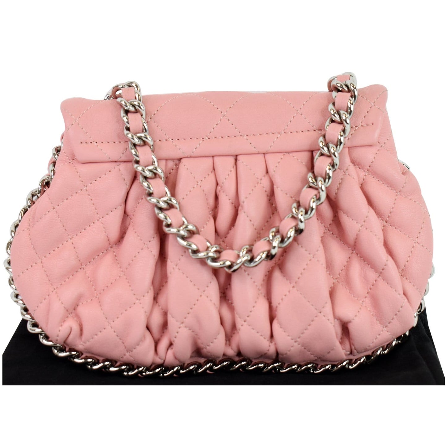 Chanel Chain Around Messenger Calfskin Crossbody Bag Pink