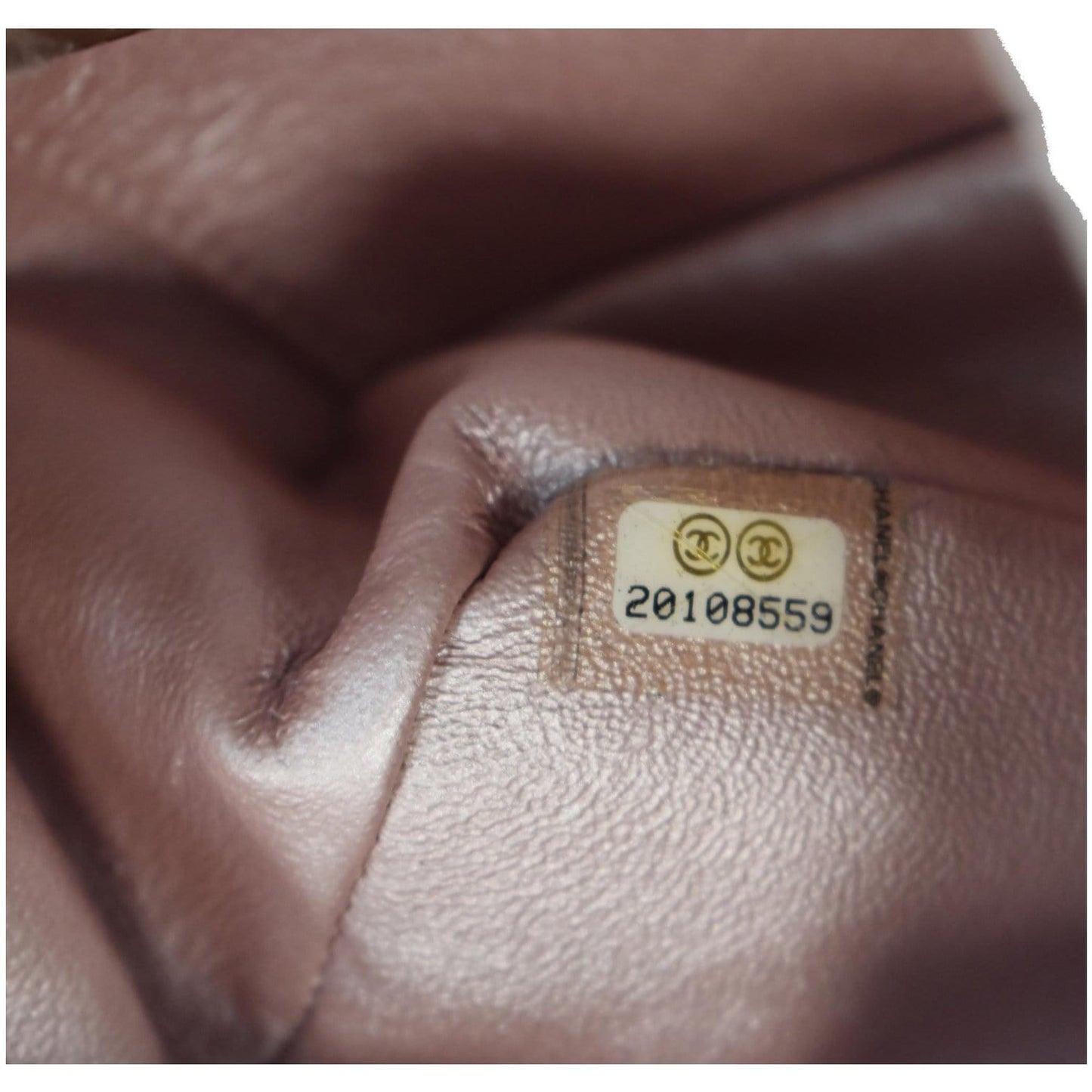 CHANEL Mini Rectangular Flap Goatskin Leather Shoulder Bag Metallic