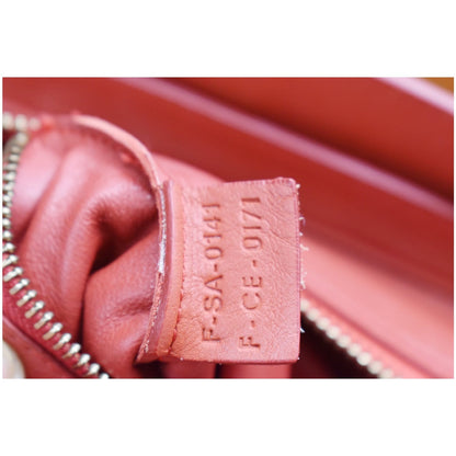 CELINE Micro Luggage Calfskin Leather Tote Bag Red - 25% OFF
