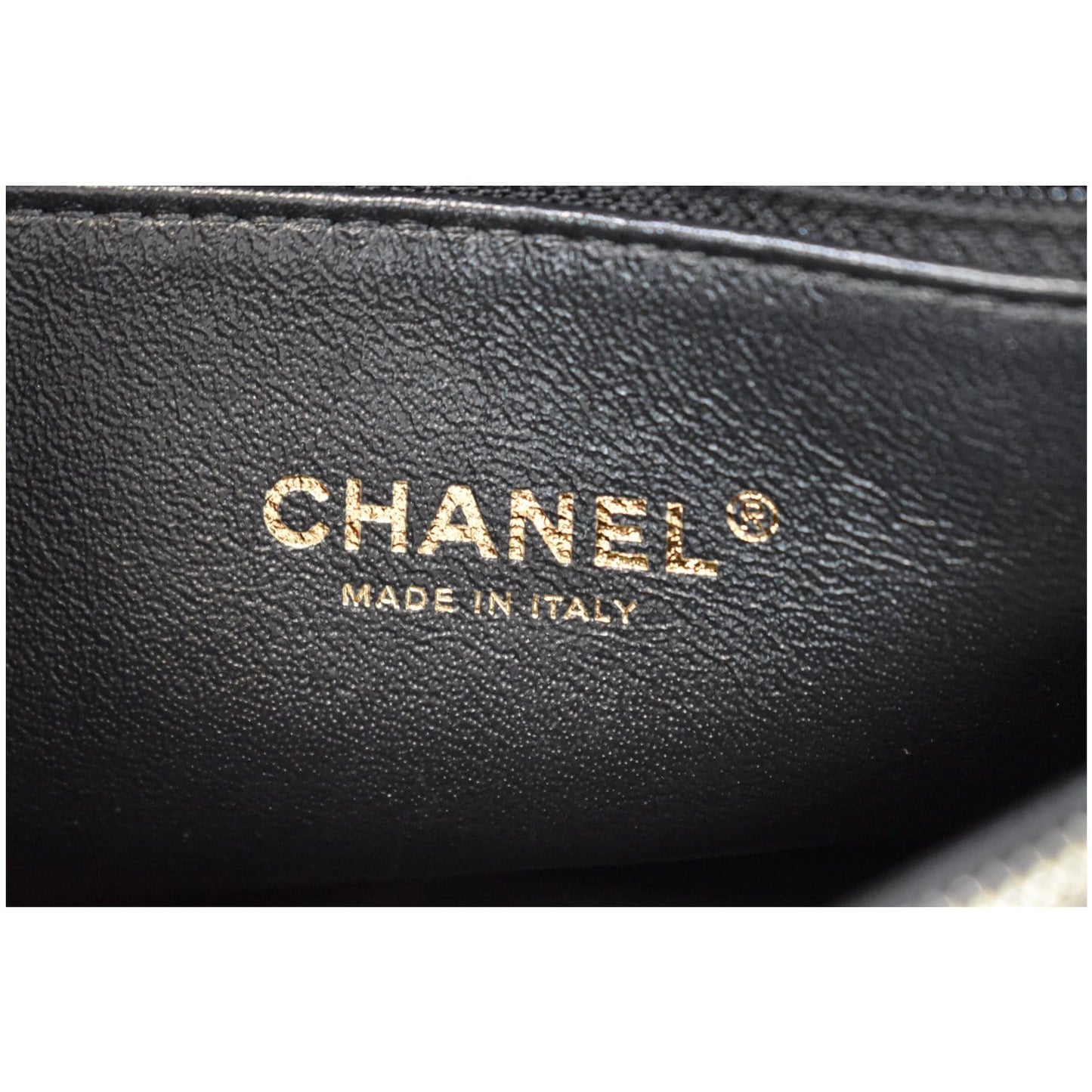 CHANEL Medium Coco Quilted Caviar Lizard Handle Shoulder Bag Black
