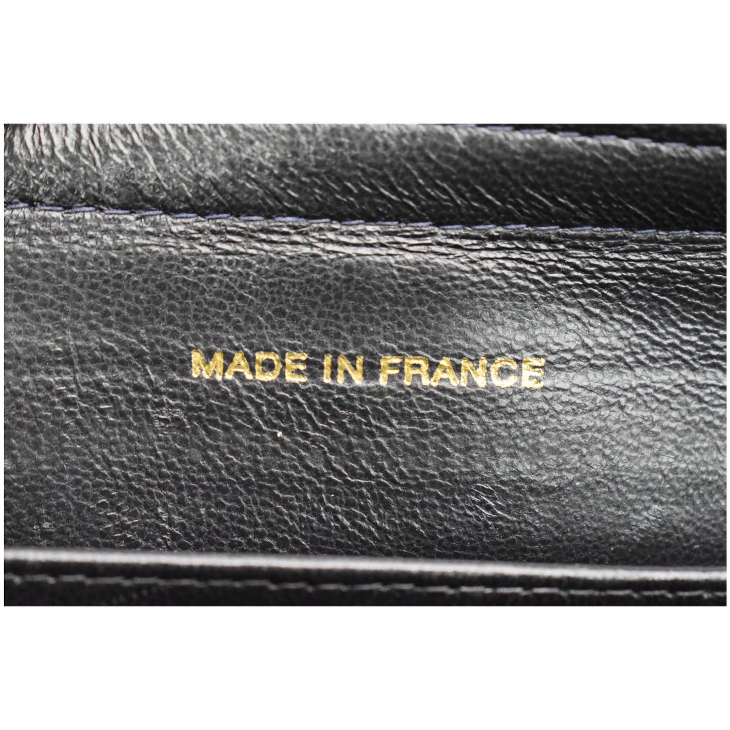 CHANEL Vintage Quilted Leather Chain Handle Tote Bag Black