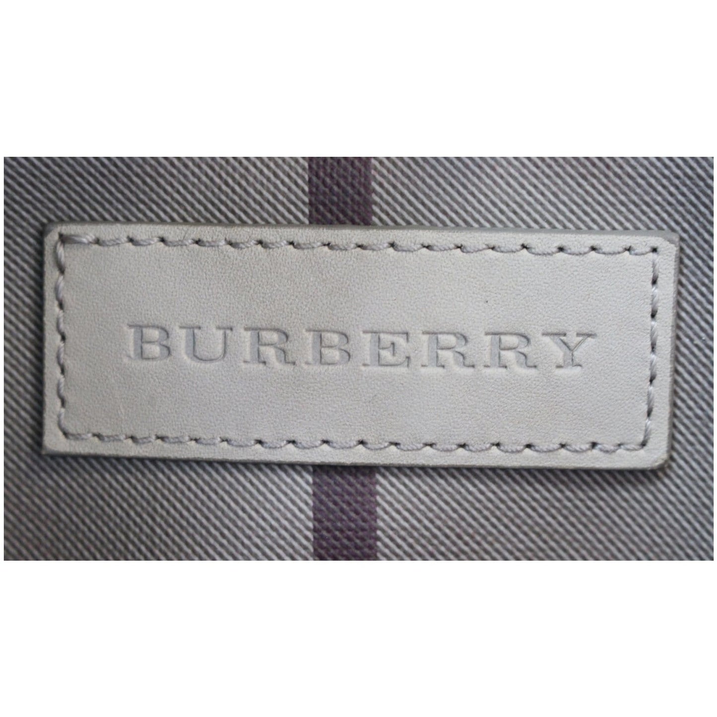 BURBERRY Canterbury Small Smoked Check Tote Bag Grey