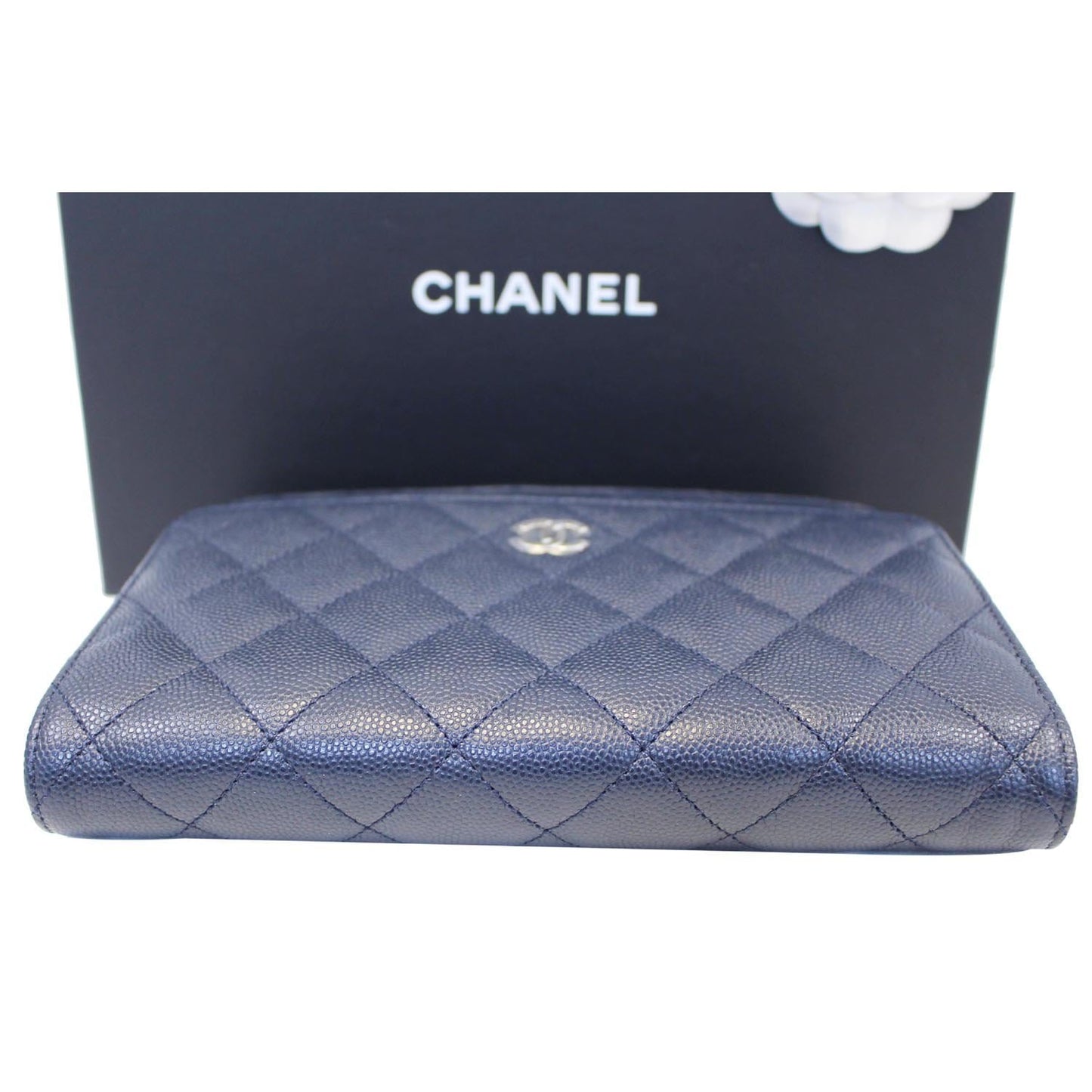 CHANEL Wallet On Chain WOC Clutch Crossbody Bag Navy
