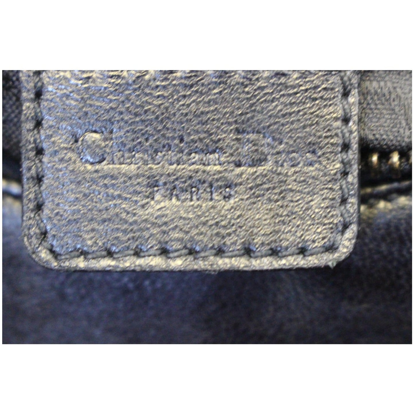 CHRISTIAN DIOR Lace Up Admit It Leather Hobo Bag Black
