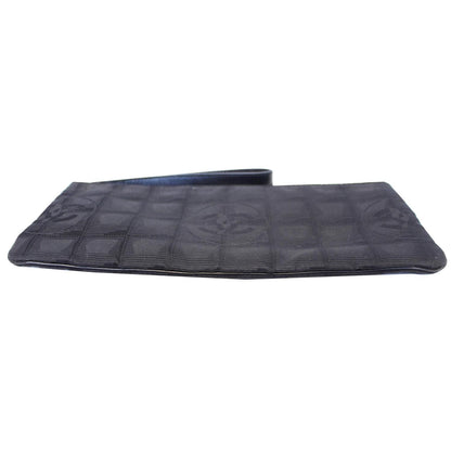CHANEL Wristlet Cosmetic Pouch Black
