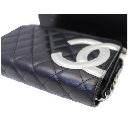 CHANEL Calfskin Quilted Cambon WOC Wallet On Chain