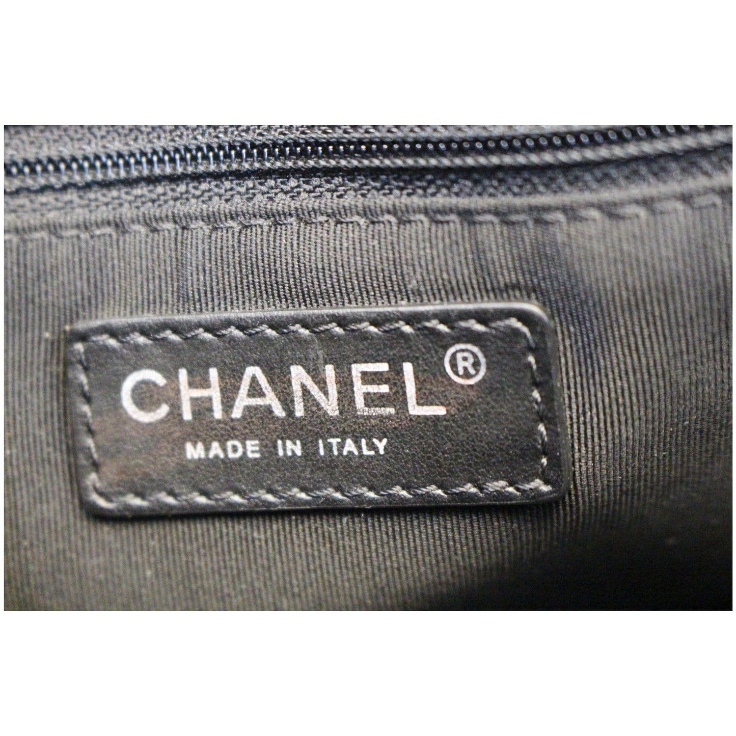 CHANEL Metallic Grained Calfskin Quilted Leather Bowling Bag