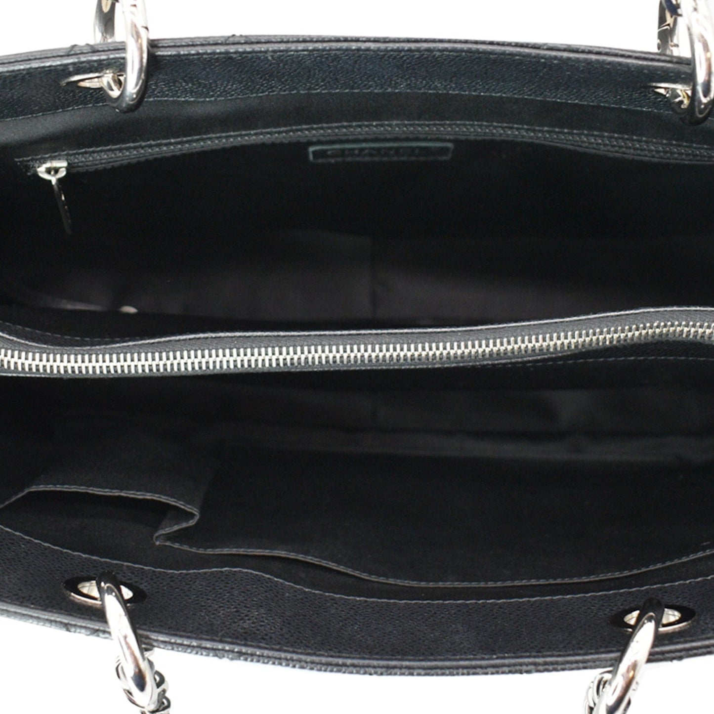 CHANEL XL Grand Quilted Caviar Leather Shopping Tote Bag Black