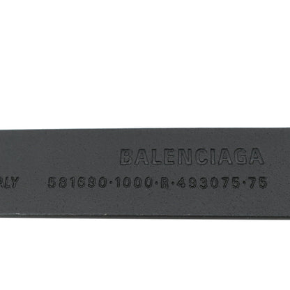 BALENCIAGA BB Leather Belt Black