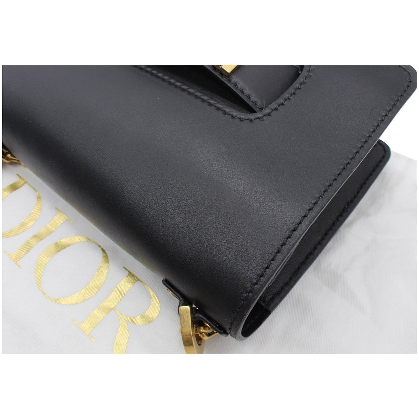 Christian Dior J'Adior Medium Calfskin Leather Flap Shoulder Bag Black - 10% OFF