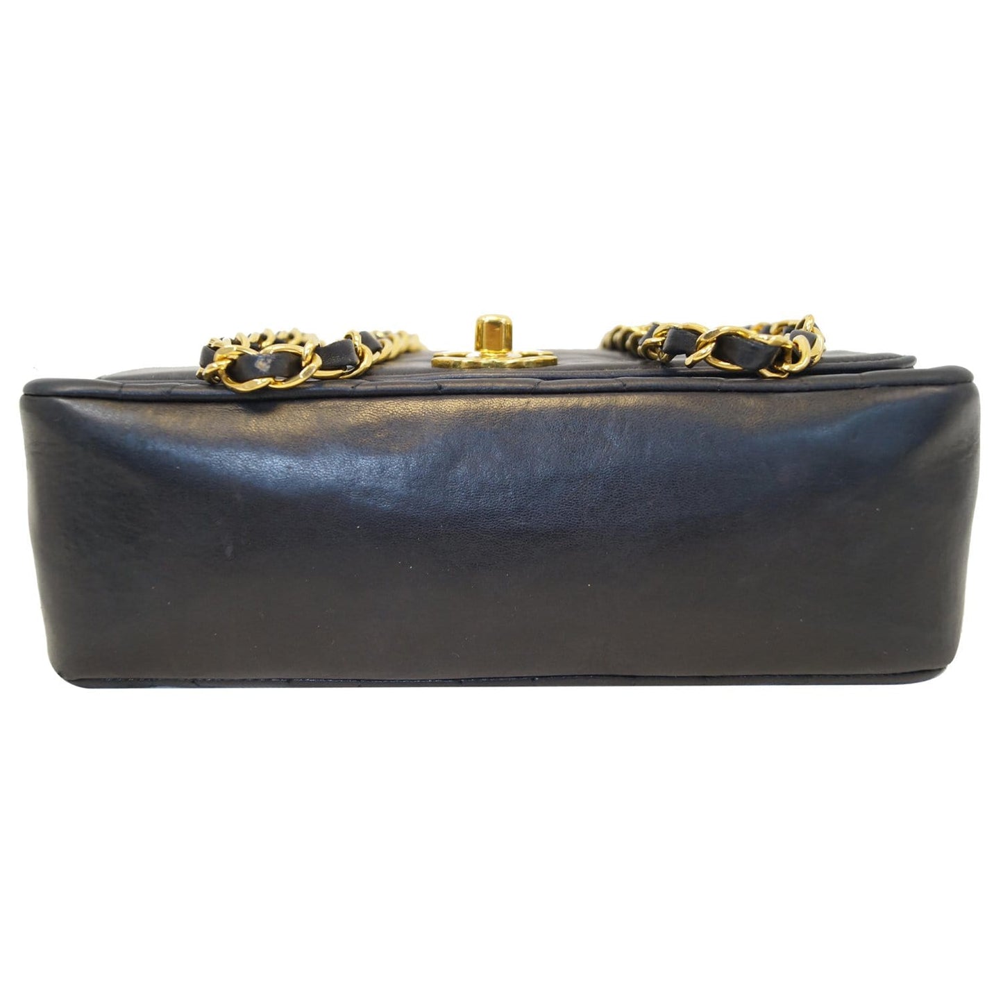 CHANEL Diana Flap Bag Quilted Lambskin Shoulder Bag Black