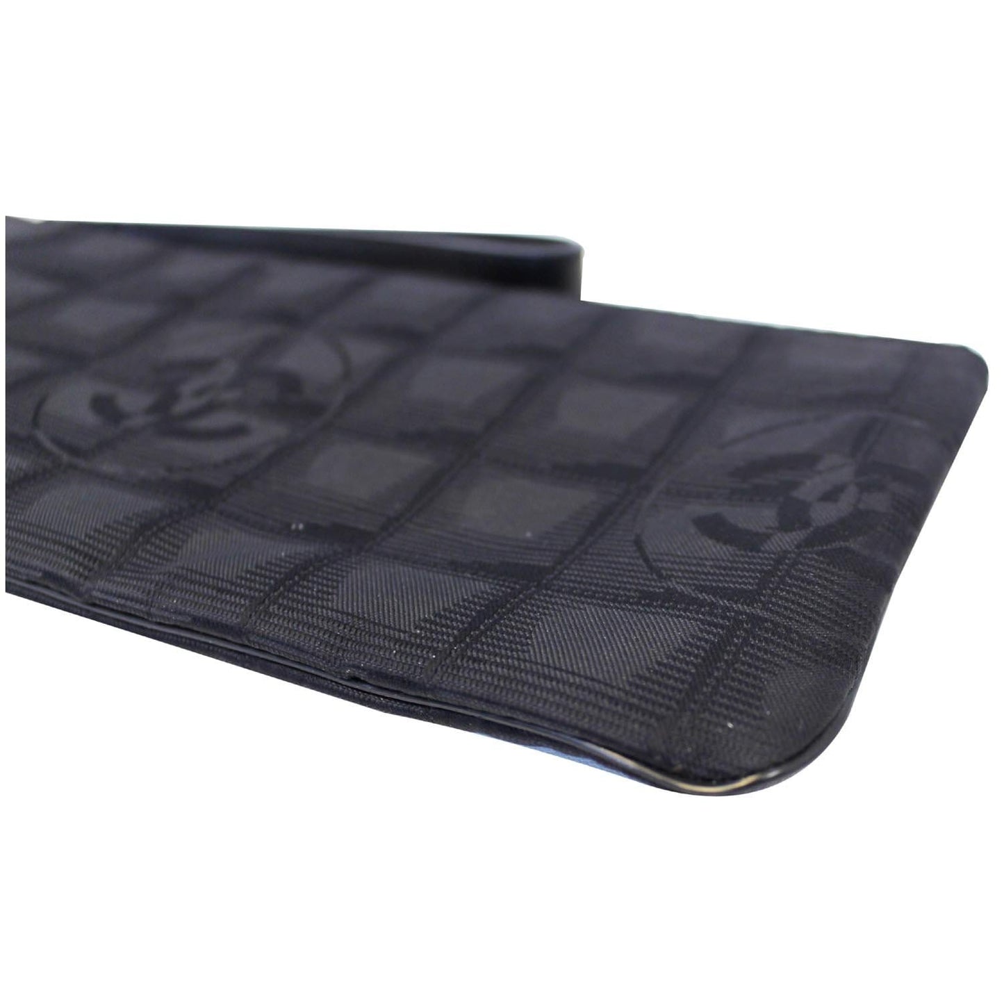 CHANEL Wristlet Cosmetic Pouch Black