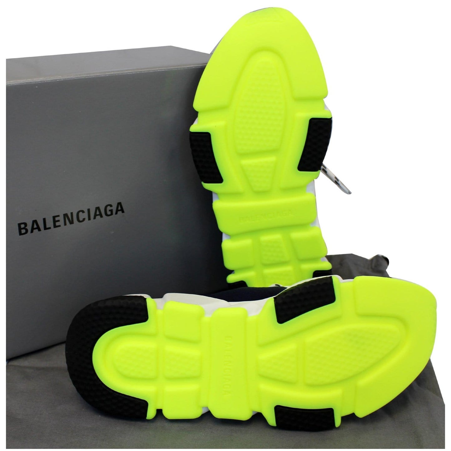 BALENCIAGA Mid Speed Lace-up Sneakers Blue US 9
