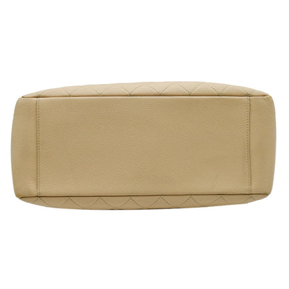 CHANEL Grand Shopping GST Caviar Leather Tote Bag Beige