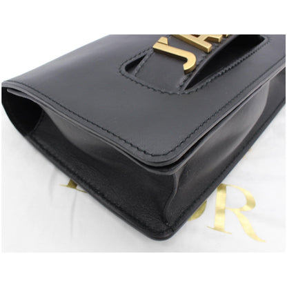Christian Dior J'Adior Medium Calfskin Leather Flap Shoulder Bag Black - 10% OFF