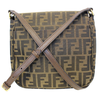 FENDI Zucca Small Crossbody Bag Tobacco Brown