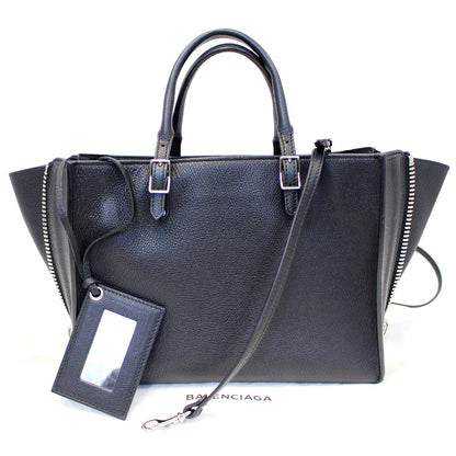 BALENCIAGA Papier A6 Calfskin Zip Around Shoulder Bag Black - 20% OFF