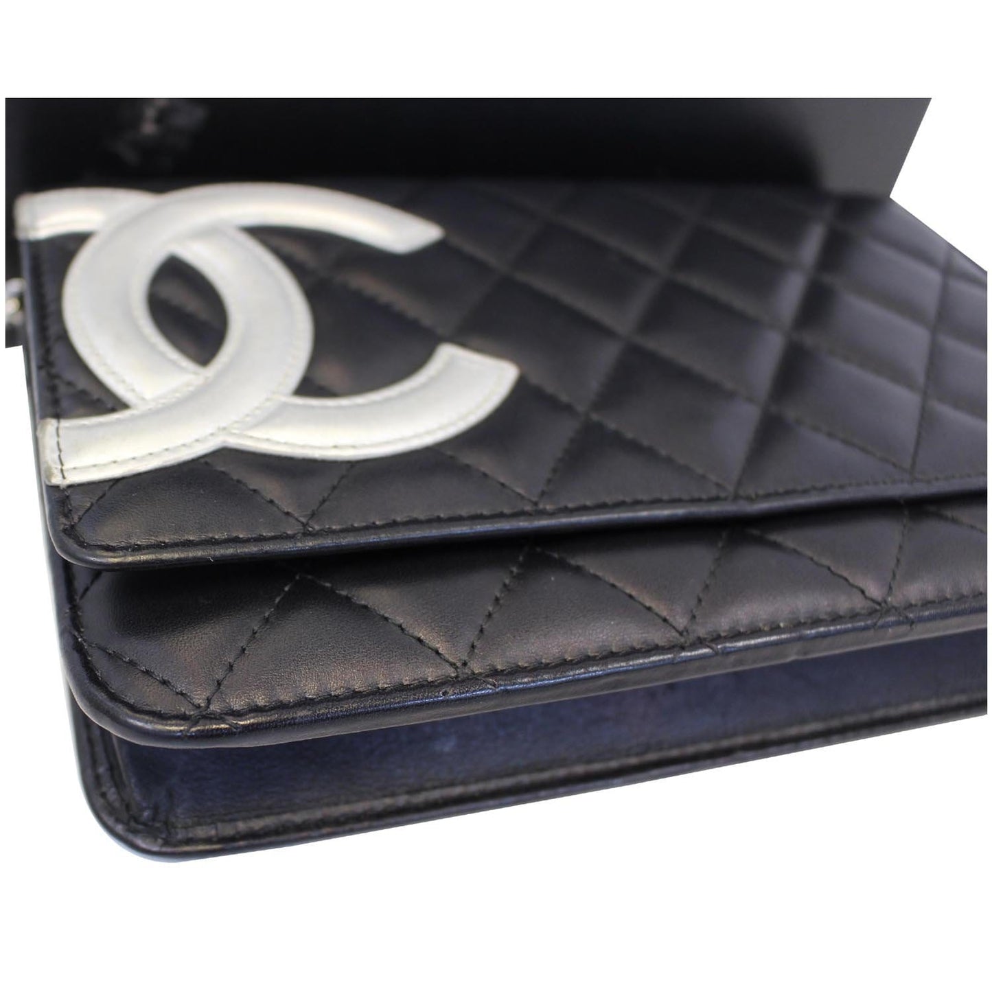 CHANEL Calfskin Quilted Cambon WOC Wallet On Chain