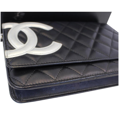 CHANEL Calfskin Quilted Cambon WOC Wallet On Chain