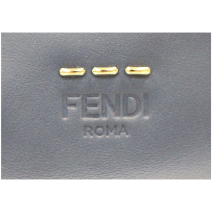 FENDI Are You Serious Backpack Bag with Face Charm Blue
