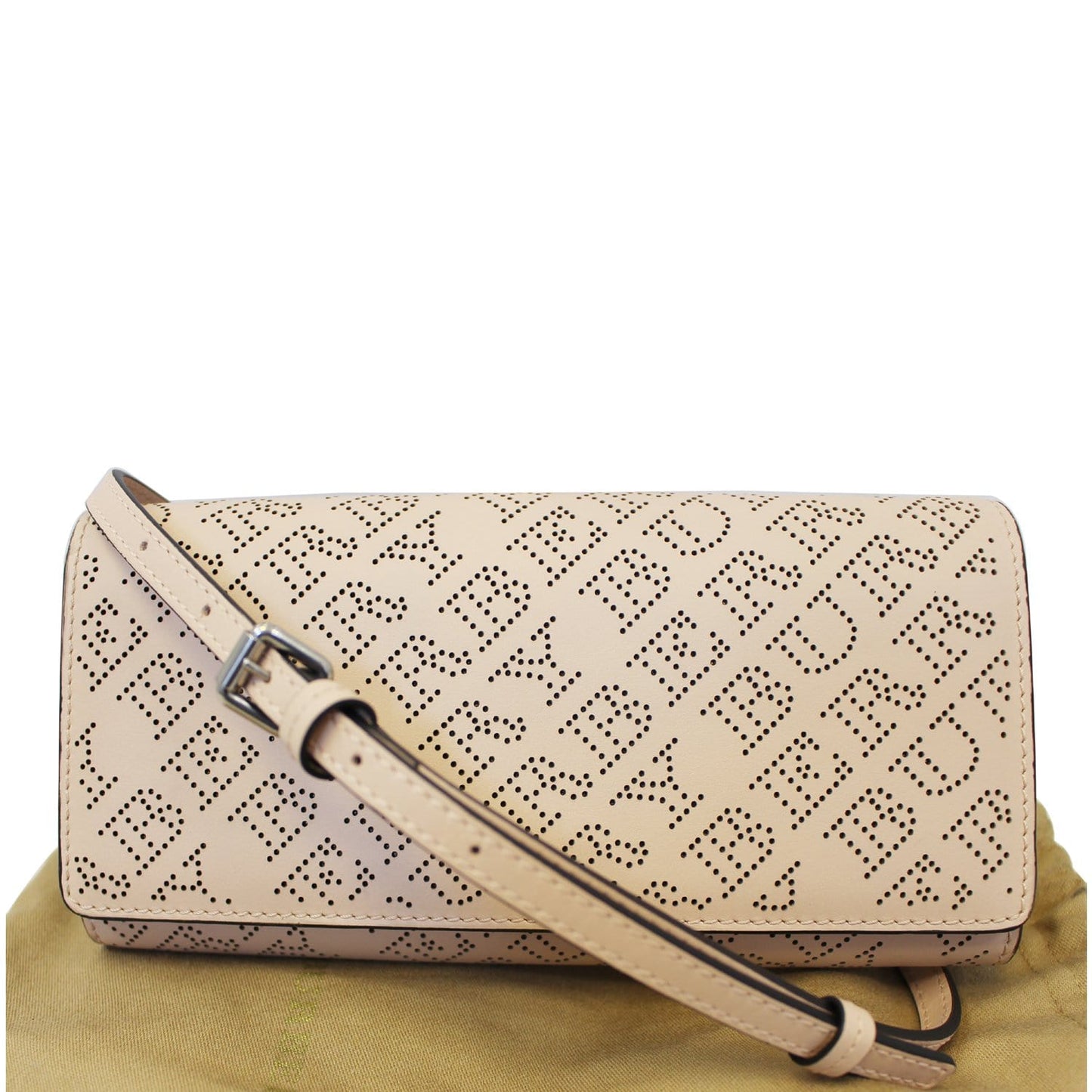BURBERRY Hampshire Perforated Leather Crossbody Bag