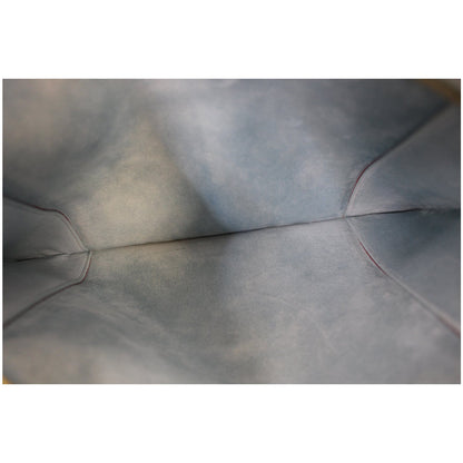 CELINE Knotted Leather Clutch Powder Blue