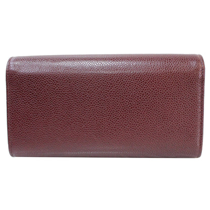 CHANEL Timeless CC Large Gusset Flap Caviar Wallet Burgundy - Last Call