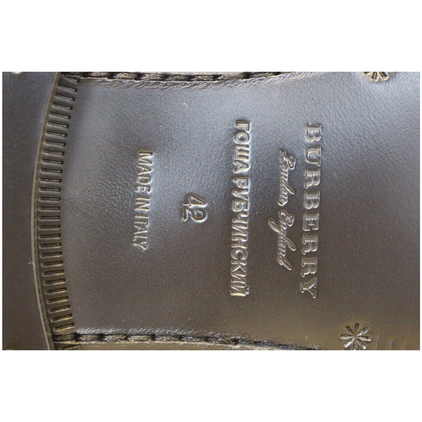 BURBERRY Gosha X Burberry Check Leather Loafers US 9 - 25% OFF